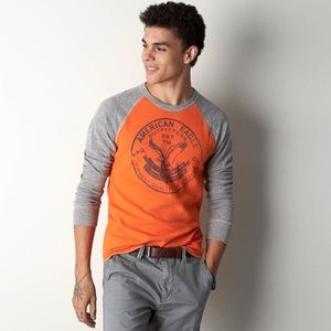 American Eagle Heritage Orange Thermal Shirt